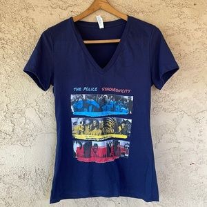 The police synchronicity v-neck t shirt